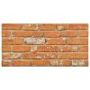 vidaXL 3D nástěnné panely design světle hnědé cihly 10 ks EPS