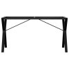 vidaXL Nohy k jídelnímu stolu Y rám 140 x 60 x 73 cm ocel