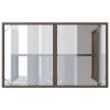vidaXL Zahradní stůl se skleněnou deskou hnědý 110x68x70 cm polyratan
