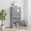 vidaXL Highboard s dvířky betonově šedý 68x37x142 cm kompozitní dřevo
