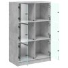 vidaXL Highboard s dvířky betonově šedý 68x37x109 cm kompozitní dřevo