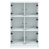vidaXL Highboard s dvířky bílý 68 x 37 x 109 cm kompozitní dřevo
