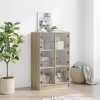 vidaXL Highboard s dvířky dub sonoma 68 x 37 x 109 cm kompozitní dřevo
