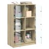 vidaXL Highboard s dvířky dub sonoma 68 x 37 x 109 cm kompozitní dřevo