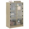 vidaXL Highboard s dvířky dub sonoma 68 x 37 x 109 cm kompozitní dřevo