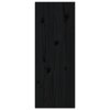 vidaXL Nástěnné skříňky 2 ks černé 30 x 30 x 80 cm masivní borovice