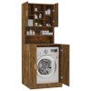vidaXL Skříňka nad pračku kouřový dub kompozitní dřevo
