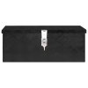 vidaXL Úložný box černý 60 x 23,5 x 23 cm hliník