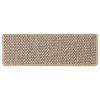 vidaXL Samolepicí nášlapy na schody sisal 15ks 65x21x4cm světle béžové
