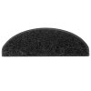 vidaXL Schodové rohože 15 ks 65 x 21 x 4 cm černé, půlkulaté, velké