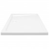 vidaXL Obdélníková sprchová vanička ABS 80 x 100 cm