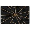vidaXL Koberec pratelný černý a zlatý 190 x 300 cm