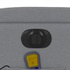 vidaXL Elektrické masážní polohovací křeslo světle šedé textil