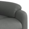 vidaXL Elektrické zvedací masážní polohovací křeslo tmavě šedé textil