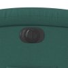 vidaXL Elektrické zvedací polohovací křeslo tmavě zelené textil