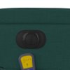 vidaXL Elektrické masážní polohovací křeslo tmavě zelené textil