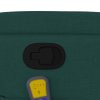 vidaXL Zvedací masážní polohovací křeslo tmavě zelené textil
