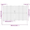 vidaXL Zahradní branka antracitová 300 x 175 cm ocelová
