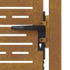 vidaXL Zahradní branka 105 x 80 cm z corten oceli čtvercový design