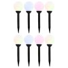 vidaXL Zahradní solární lampy 8 ks LED kulovité 15 cm RGB