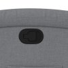 vidaXL Polohovací křeslo světle šedé textil