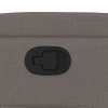 vidaXL Polohovací křeslo taupe textil