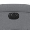 vidaXL Elektrické polohovací křeslo světle šedé textil
