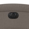 vidaXL Elektrické polohovací křeslo taupe textil