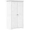 vidaXL Šatní skříň BODO bílá 99x53,5x173 cm masivní borové dřevo
