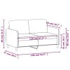 vidaXL 2místná pohovka vínová 120 cm samet