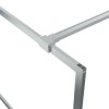 vidaXL Sprchová zástěna walk-in stříbrná 80 x 195 cm čiré ESG sklo