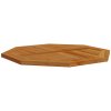 vidaXL Stolní deska 80 x 80 x 2,5 cm osmihranná masivní teakové dřevo