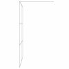 vidaXL Sprchová zástěna walk-in stříbrná 140 x 195 cm čiré ESG sklo