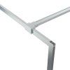 vidaXL Sprchová zástěna walk-in stříbrná 140 x 195 cm čiré ESG sklo