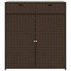 vidaXL Zahradní úložná skříň hnědá 105 x 55 x 113 cm polyratan