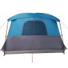 vidaXL Kempingový stan s verandou pro 4 osoby modrý nepromokavý