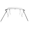 vidaXL Bimini stříška se 4 oblouky a bočnicemi 243x(185–198)x137 cm