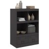 vidaXL Highboard černý 67 x 39 x 95 cm ocel