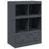 vidaXL Highboard antracitový 67 x 39 x 95 cm ocel