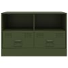 vidaXL TV skříňka olivově zelená 67 x 39 x 44 cm ocel