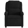 vidaXL Elektrické polohovací křeslo černé samet