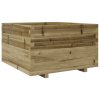 vidaXL Zahradní truhlík 80 x 80 x 49,5 cm impregnované borové dřevo
