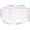 vidaXL Zahradní truhlík 80 x 80 x 49,5 cm impregnované borové dřevo