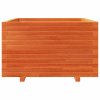 vidaXL Zahradní truhlík voskově hnědý 80x80x49,5 cm masivní borovice