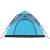 vidaXL Kempingový stan kupole pro 5 osob modrý rychloupínací