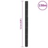 vidaXL Mulčovací textilie černá 1,5 x 150 m PP