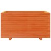 vidaXL Zahradní truhlík voskově hnědý 90x60x49,5 cm masivní borovice