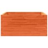 vidaXL Zahradní truhlík voskově hnědý 100x100x46 cm masivní borovice