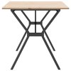 vidaXL Jídelní stůl s Y rámem 140 x 80 x 75 cm borové dřevo a ocel