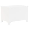 vidaXL Úložný box na kolečkách RANA bílý 80 x 49 x 54 cm borové dřevo